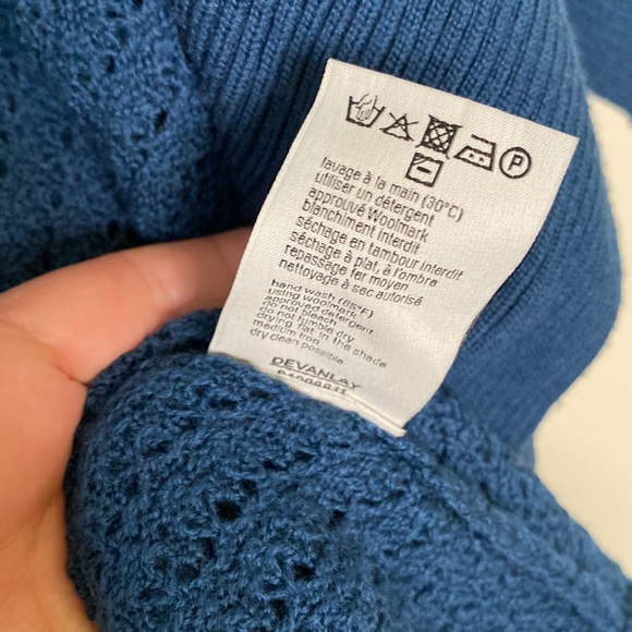 Lacoste + MaLandrino Merino Wool Cardigan Wrap Sweater - Picture 8 of 8